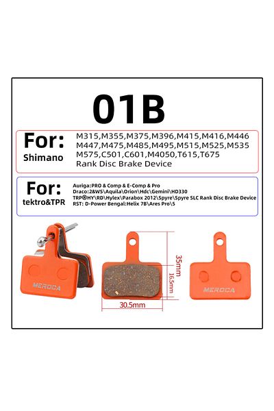 Choice MS-01B 1Pcs Bicycle Resin Brake Pad Mtb For Shimano M375 M445 Mt200 Bb5 Bb7 Mountain Road Bike Hydra