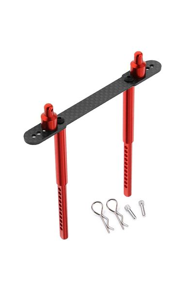 Choice Rear RED RC Car Body Post Mounts Metal Alloy Front and Rear Shell Column for Axial SCX10 II 90046 90