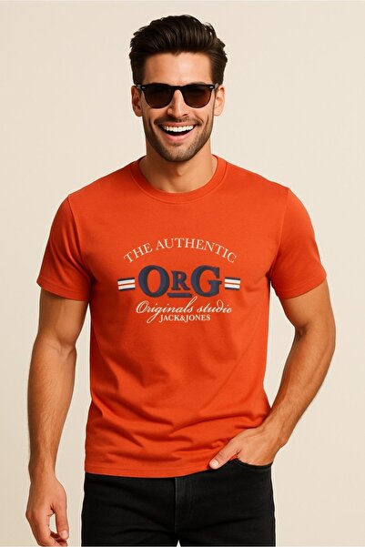 Jack & Jones Crew Neck Logo Printed T-Shirt Tile