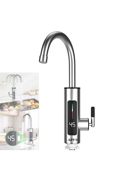 FİAPFO Robinet Electric Instant Apf® 3000w, Display Lcd, Rotire 360°, Instalare Rapida