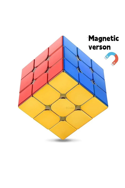 Choice Magnetic [ECube] SengSo Electroplating 3x3 Magnetic Golden Cubo Magic Cube Puzzle Speed Cube M3 3x3x