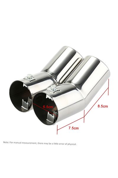 Choice Dual Pipes Stainless Steel Exhaust Tail Pipes Muffler Tips for VW Jetta (1998-2004) VW Golf 4 Bor...
