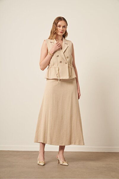 FTZ WOMEN Women's Straw Double Suit Natural 31163