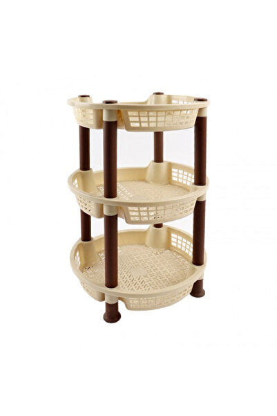 rexa Rack Vegetable Round 3 Layer Beige