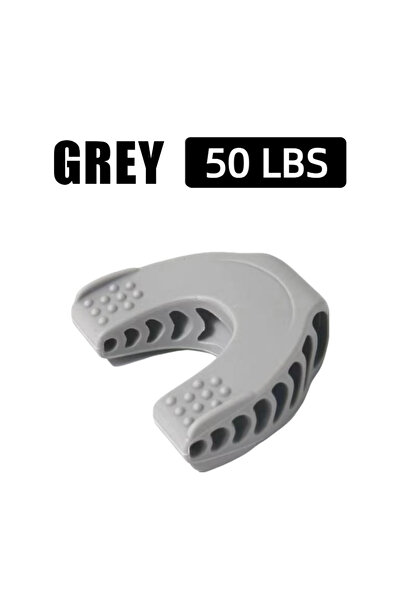 Choice جهاز تمارين الفك للوجه على شكل حرف U وتقوية خط الفك للرجال والنساء - رمادي (50 رطلاً)