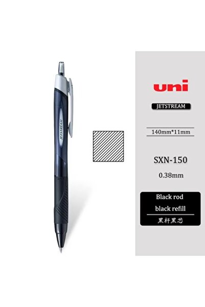 Choice قلم حبر جاف UNI ياباني سريع الجفاف JETSTREAM SXN-150 متوسط الحجم متعدد...