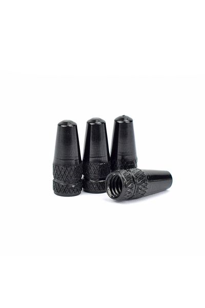 Choice 4pcs black 4/8pcs Aluminum Alloy Bicycle Tire FV Valve Cap MTB Road Bike Covered Protector Road MTB
