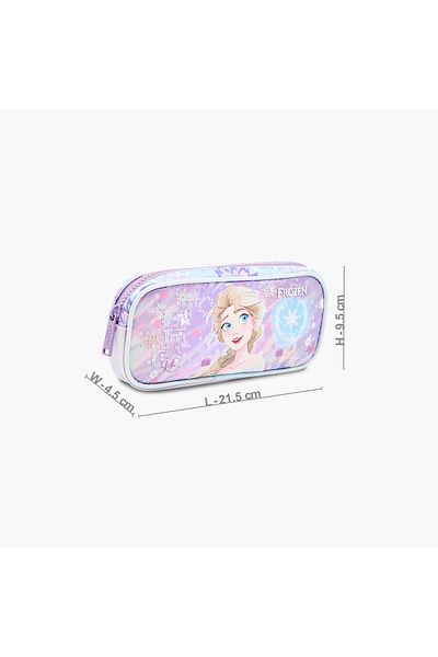 Disney Frozen Print Pencil Pouch with Zip Closure