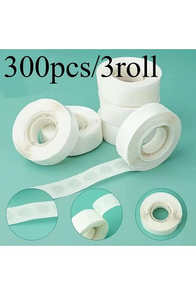 Choice One Size 3roll Double Sided Clear Sticky Point Tape Balloon Glue Dot Adhesive Birthday Wedding Party