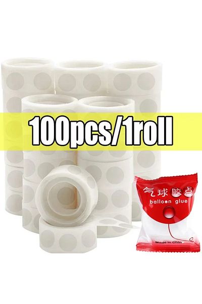 Choice One Size 1roll Double Sided Clear Sticky Point Tape Balloon Glue Dot Adhesive Birthday Wedding Party