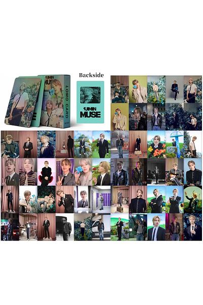 Choice 55pcs 55Pcs/Set Kpop JIMIN MUSE Solo WHO Laser Lomo Card Photocard Fans Collection Postcards Gift Kp