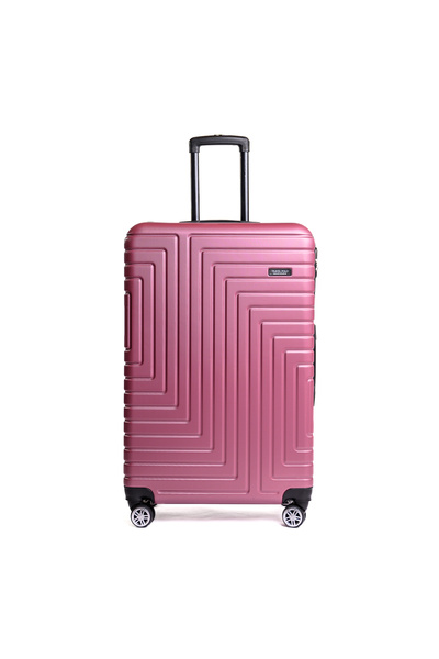 Travel POLO Troler cabina avion, TRAVEL POLO, 57x35x25cm, A1004, bagaj de mana, valiza din ABS, Roz pudra