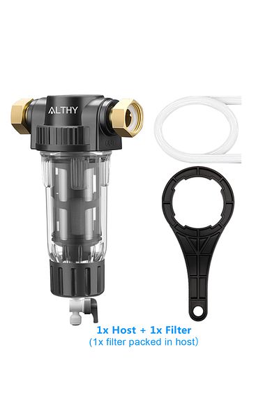 Choice Host and 1x Filter ALTHY Pre filter Whole House Spin Down Sediment Water Filter Central Prefilter Pu