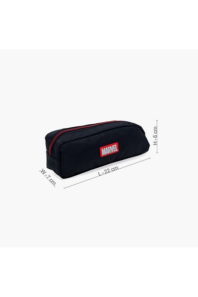 Marvel Spider-Man Print Pencil Case with Zip Closure