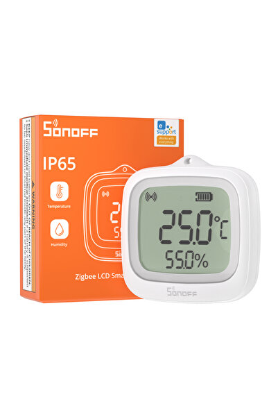 Sonoff SNZB-02WD ZigBee IP65 LCD Ekranlı Akıllı Sıcaklık ve Nem Sensörü