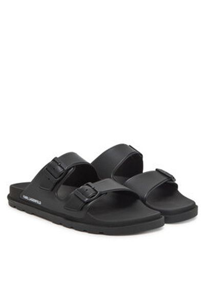Karl Lagerfeld Men's Flip-flops black KARL LAGERFELD-KL70975 V00 BLACK RUBBER