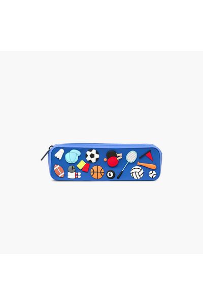 Juniors Juniors 3D Embossed Silicon Pencil Pouch with Zip Closure