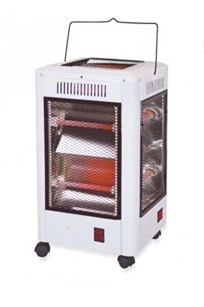 REFURA 5 Sided Electric Quartz Room Heater 2000W White RE-775