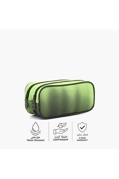 Juniors Printed 2-Compartment Pencil Pouch with Zip Closure