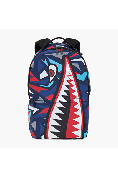 Juniors حقيبة ظهر جونيورز بطبعة جرافيكية مع سحاب للإغلاق وأشرطة قابلة للتعديل...