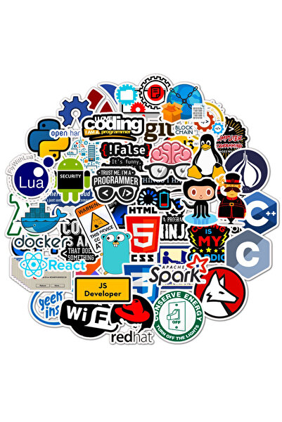 Choice1 50 قطعة 10/30/50 قطعة ملصقات برمجة Geek Python Java Internet PHP Dock...