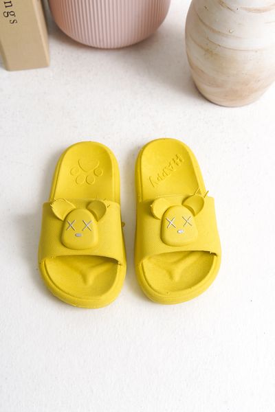 JAKJOUR Unisex Children's Slippers Yellow Non-Slip Sole Animal Figured Daily Comfortable Useful Sports