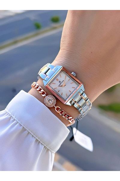 Daniel Klein Steel Cord 30 Mt Water Resistant 2 Years Warranty Women's Wrist Watch+Bracelet Byn.10816.7