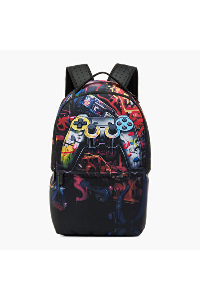 Juniors حقيبة ظهر جونيورز بطبعة جرافيكية مع أحزمة قابلة للتعديل وسحاب للإغلاق...