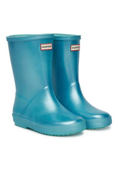 Hunter Ghete Wellington albastre pentru fete HUNTER-HFRK0004242 POOL BLUE