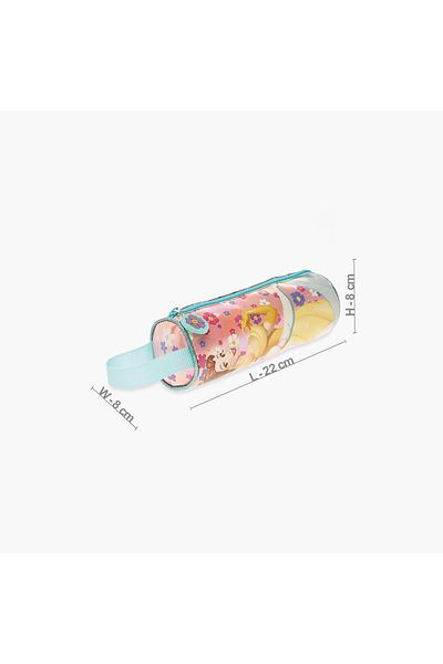 Disney Princess Print Pencil Pouch with Zip Closure