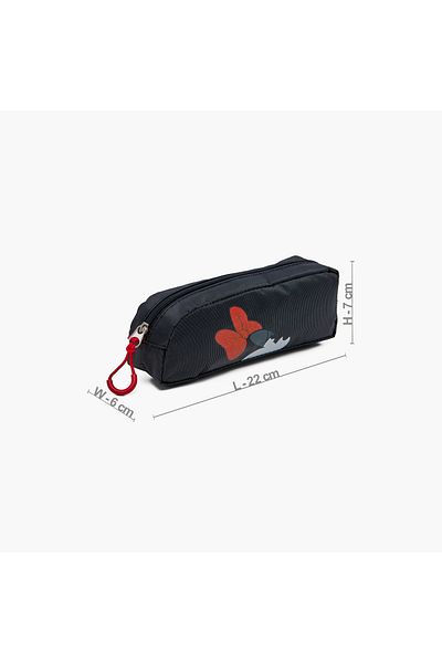 Disney Minnie Mouse Print Pencil Pouch with Zip Closure