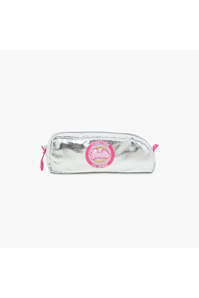 mattel Barbie Together We Shine Print Pencil Pouch with Zip Closure