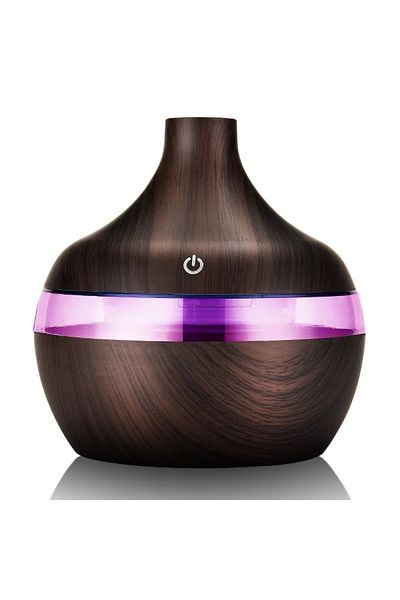 Choice dark wood High Quality 300ml Aromatherapy Essential Oil Diffuser Wood Grain Remote Control Ultrasoni