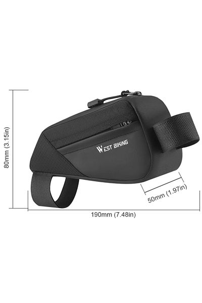 Choice Black Bike Bag Ultralight Top Front Tube Frame Triangle Bag Mini Size Portable Water Repellent MTB R