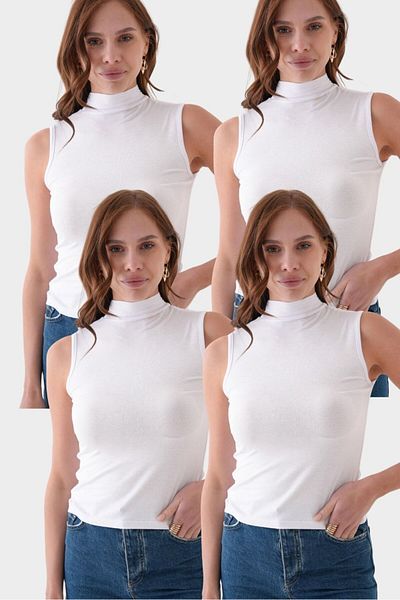 QUELISSE Women's 4 Pack Body / Blouse Suitable for Hijab Q0K018