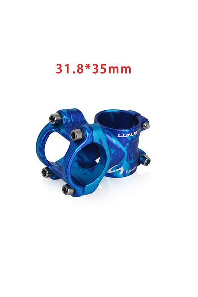 Choice Purplebule 31.8x35mm MTB Stem 31.8/25.4mmx35mm Mountain Bike Power Short Stem Support Road Mountain
