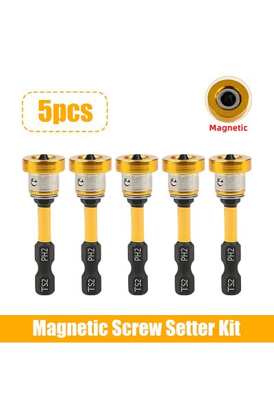 Choice 5pcs Green 5pcs 50mm Positioning Screwdriver Bits S2 Drywall Screw For Plasterboard Gypsum Board Pla