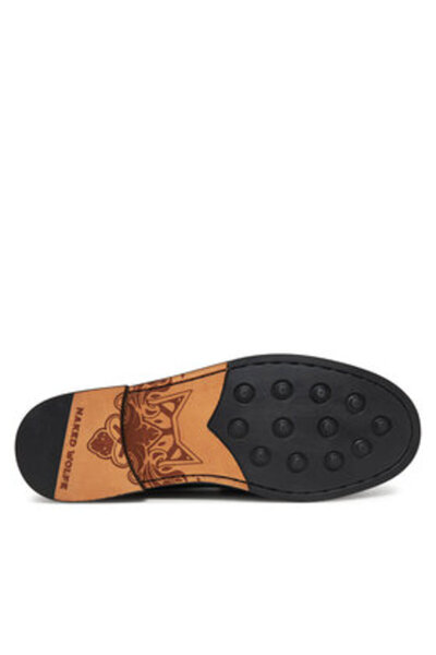 NAKED WOLFE Mocasini bărbătești verzi NAKED WOLFE-ROMA VINTAGE VERDE LEATHER SNUFF LEATHER