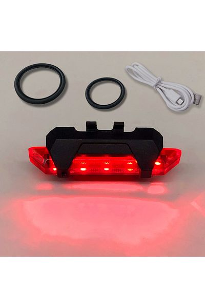 Choice Red Bicycle Tail Light USB Rechargeable Mountain Cycle Rear Light Waterproof Bike Light Warning Lant