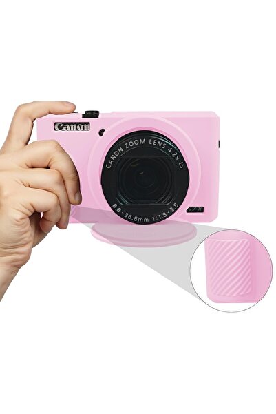 FEJYTOR Canon Powershot G7 X Mark III Uyumlu Silikon Koruyucu Kılıf,Yumuşak, Darbeye Dayanıklı