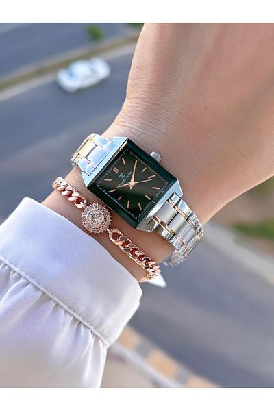 Daniel Klein Steel Cord 30 Mt Water Resistant 2 Years Warranty Women's Wrist Watch+Bracelet Byn.10816.8