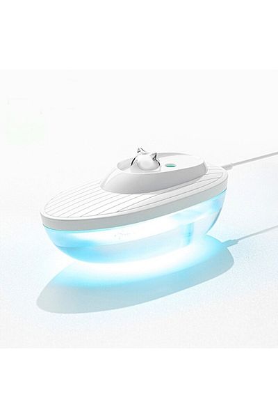 OEM Umidificator de aer Ultrasonic Water, 350ml, lumina ambientala, USB, Alb