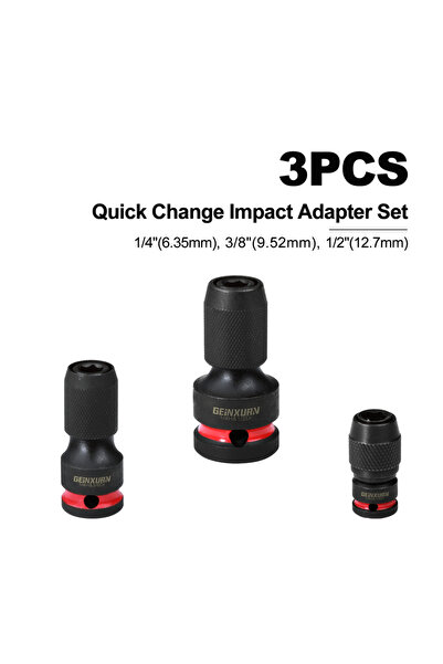 choice2 حاملات رؤوس مفكات البراغي Geinxurn ذات التأثير المكونة من 3 قطع تتضمن...