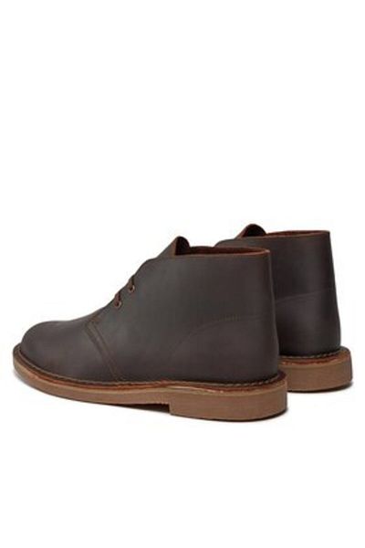 CLARKS Men's Boots brown CLARKS-BUSHACRE 3 DARK BROWN LEA 261535327