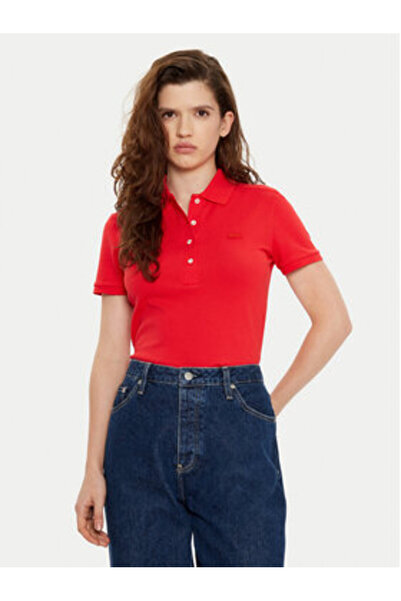 Lacoste Γυναικείο Πόλο PF5462 Κόκκινο