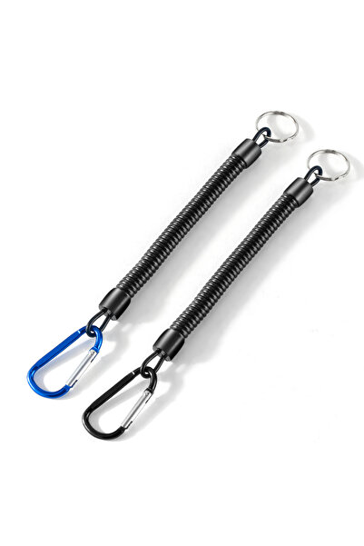Choice قطعتان من الحبل المرن التكتيكي القابل للسحب باللون الأسود والأزرق، أدا...