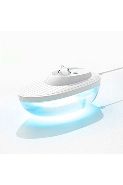OEM Umidificator de aer Ultrasonic Water, 350ml, lumina ambientala, USB, Alb