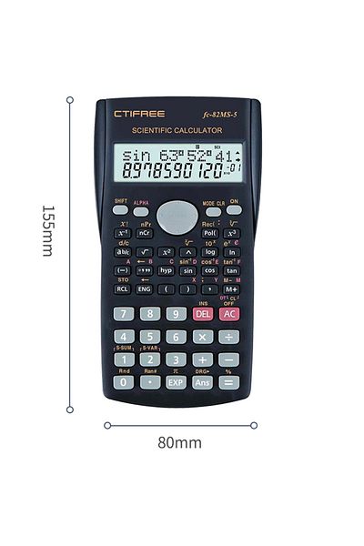 Choice FC-82MS-5 Scientific Calculator - Exam-Ready, Multifunctional, Large Display - Portable & Durable fo