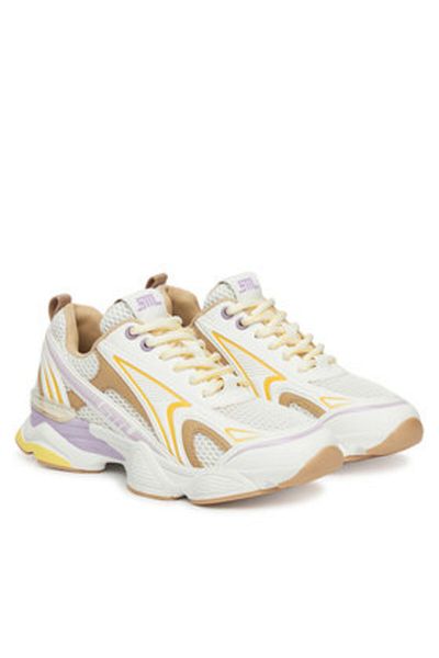 Steve Madden Women's Sneakers white STEVE MADDEN-SM19000122 WYL WHITE / YELLOW LAVENDER