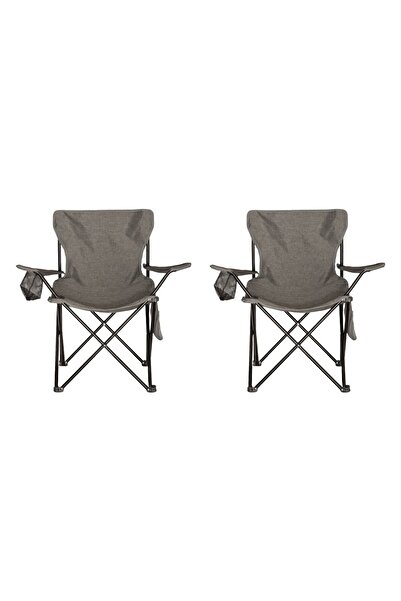 Roza's Home 2 'li Katlanır Rejisörlü Cepli Kamp Sandalyesi Taşıma Çantalı 1. Sınıf Biga Kot Kumaşlı